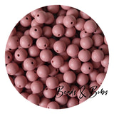 12mm Plain Colour Round Silicone Beads - 47 Colours