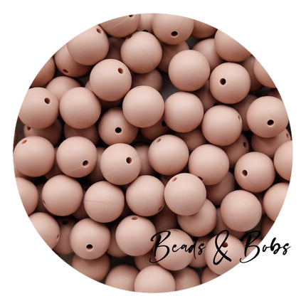 15mm Plain Colour Round Silicone Beads - 100 Colours