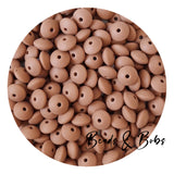 12mm Lentil Silicone Beads - 26 Colours