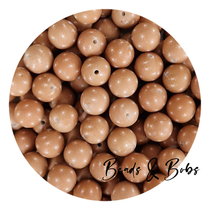 15mm Round Printed Beads - 36 Colours