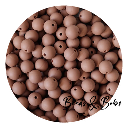 12mm Plain Colour Round Silicone Beads - 57 Colours