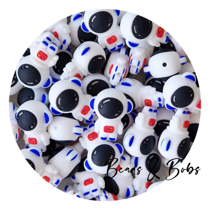 3D Silicone Astronaut Man Beads