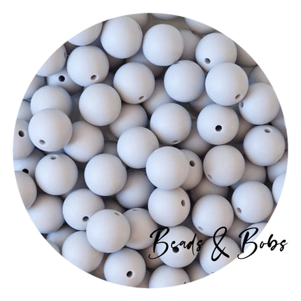 15mm Plain Colour Round Silicone Beads - 100 Colours