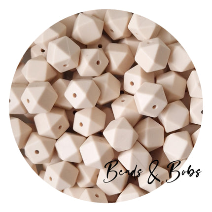 14mm Plain Colour Hexagon Beads - 48 Colours
