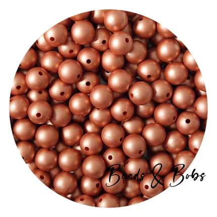 12mm Plain Colour Round Silicone Beads - 57 Colours