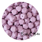 14mm Plain Colour Hexagon Beads - 38 Colours