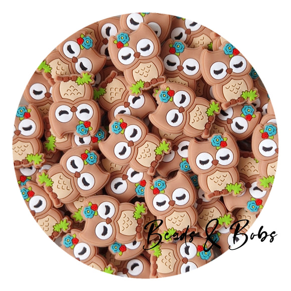 Silicone Owl Beads