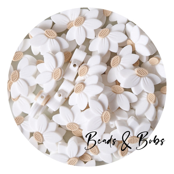 Silicone Half Flower Beads - 2 Colours