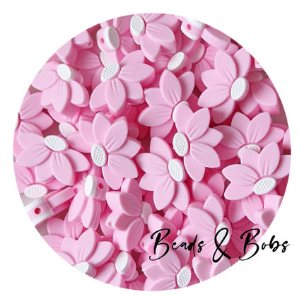 Silicone Half Flower Beads - 4 Colours