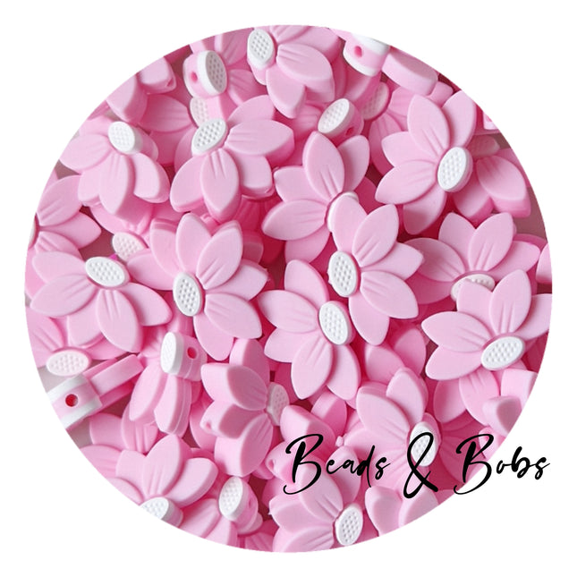 Silicone Half Flower Beads - 4 Colours