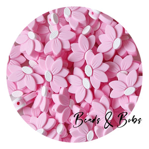 Silicone Half Flower Beads - 4 Colours