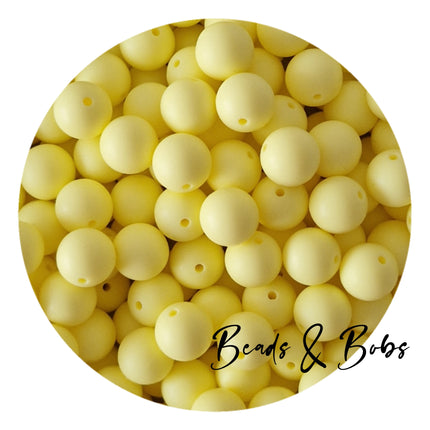 15mm Plain Colour Round Silicone Beads - 100 Colours