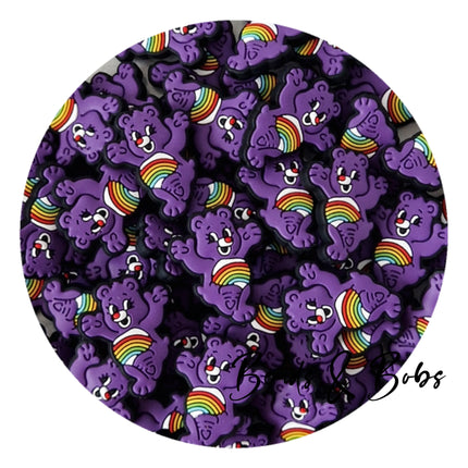Silicone/PVC Care Bear Beads - 6 Colours