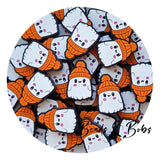 Silicone Wooly Hat Ghost Beads - 2 Styles