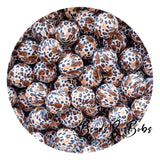 15mm Round Printed Beads - 30 Colours