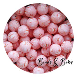 15mm Round Printed Christmas Beads - 12 Colours