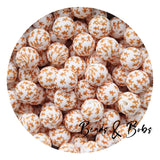 15mm Round Printed Christmas Beads - 12 Colours