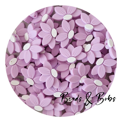 Silicone Half Flower Beads - 4 Colours
