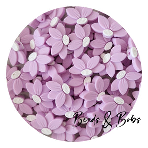 Silicone Half Flower Beads - 4 Colours