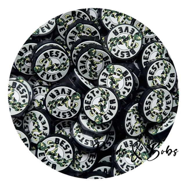 Silicone Best Dad Collection Beads - 4 Colours