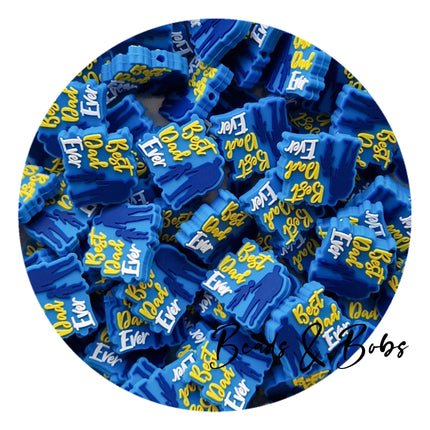 Silicone Best Dad Collection Beads - 4 Colours