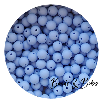 9mm Round Plain Colour Silicone Beads - 8 Colours