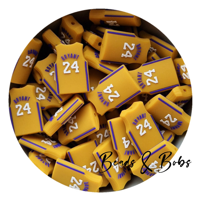 Silicone Basketball Jersey Beads