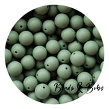 15mm Plain Colour Round Silicone Beads - 100 Colours
