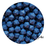 17mm Icosahedron Silicone Beads - 6 Colours