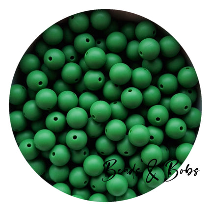 12mm Plain Colour Round Silicone Beads - 57 Colours