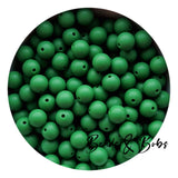 12mm Plain Colour Round Silicone Beads - 51 Colours