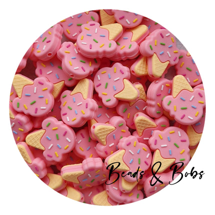 Silicone Ice-Cream Beads - 4 Colours