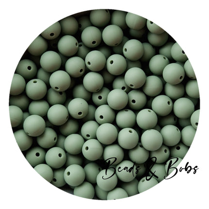 12mm Plain Colour Round Silicone Beads - 57 Colours