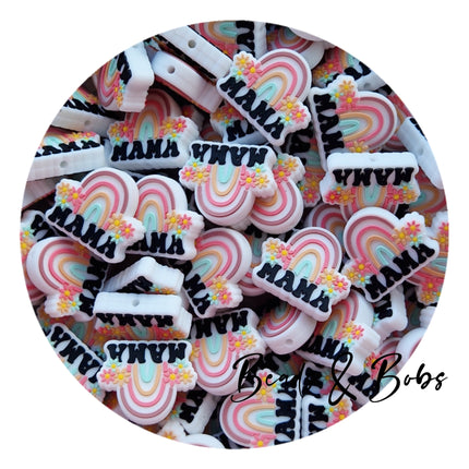 Silicone Rainbow Mama Beads