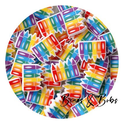 Silicone Teacher Crayons Beads
