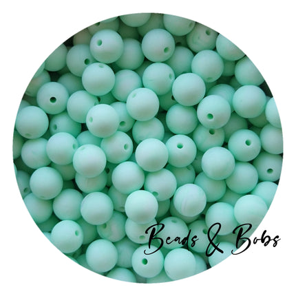 12mm Plain Colour Round Silicone Beads - 57 Colours