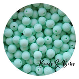 12mm Plain Colour Round Silicone Beads - 51 Colours