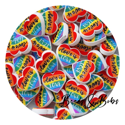 Silicone New Love Is Love Beads