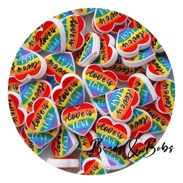 Silicone New Love Is Love Beads