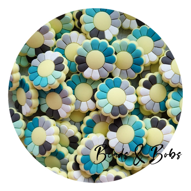 Silicone Flower Beads - 2 Colours