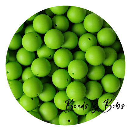 19mm Round Plain Colour Silicone Beads - 26 Colours