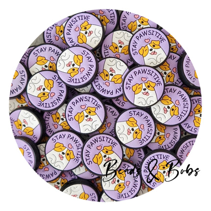 Silicone Stay Pawsitive Beads