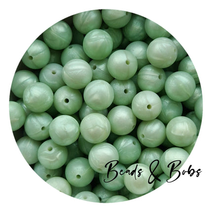15mm Pearl & Metallic Colour Round Silicone Beads - 8 Colours