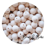 15mm Plain Colour Round Silicone Beads - 100 Colours