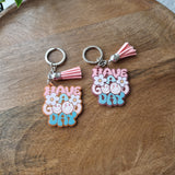 Acrylic Message Keychains - 2 Colours