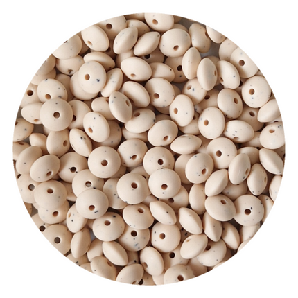 12mm Lentil Silicone Beads - 27 Colours