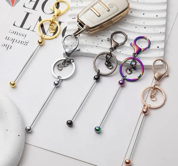 Beadable Keychains - 5 Colours