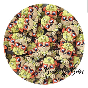 Silicone/PVC Hero Puppy Beads - 4 Styles