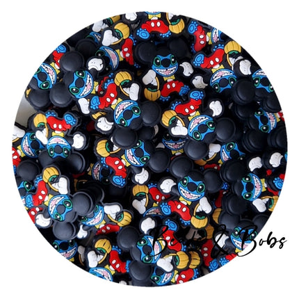 Silicone/PVC Blue Guy Beads - 18 Styles