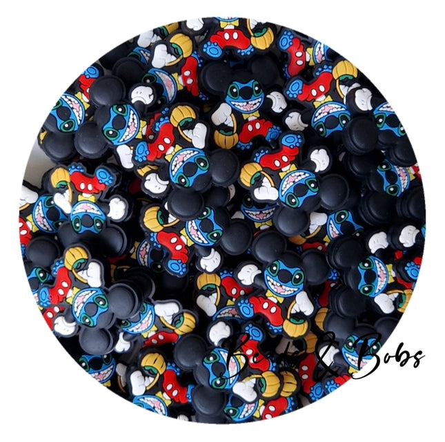 Silicone/PVC Blue Guy Beads - 18 Styles